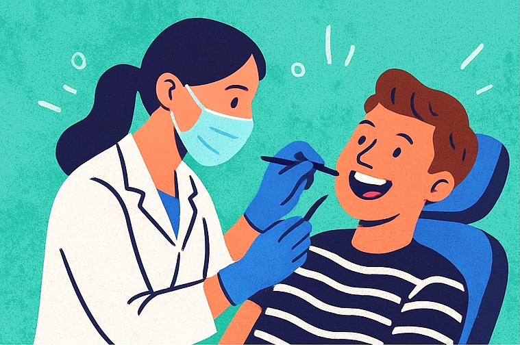 Осмотр у стоматолога